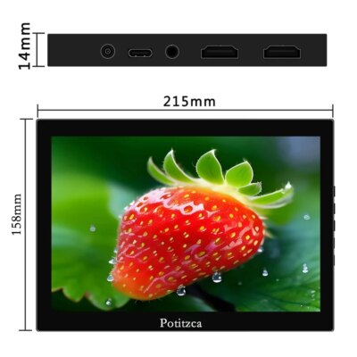 10.1 Inch Portable Monitor Touchscreen 1920x1200 IPS Panel 60Hz Pc gamer Laptop Pc displays  HDMI Compatible With PC Raspberry - Image 4