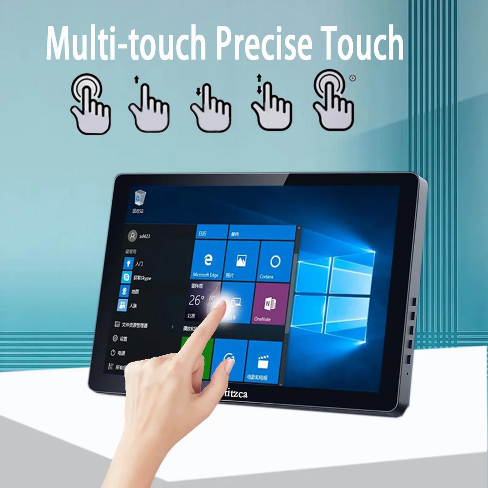 10.1 Inch Portable Monitor Touchscreen 1920x1200 IPS Panel 60Hz Pc gamer Laptop Pc displays  HDMI Compatible With PC Raspberry