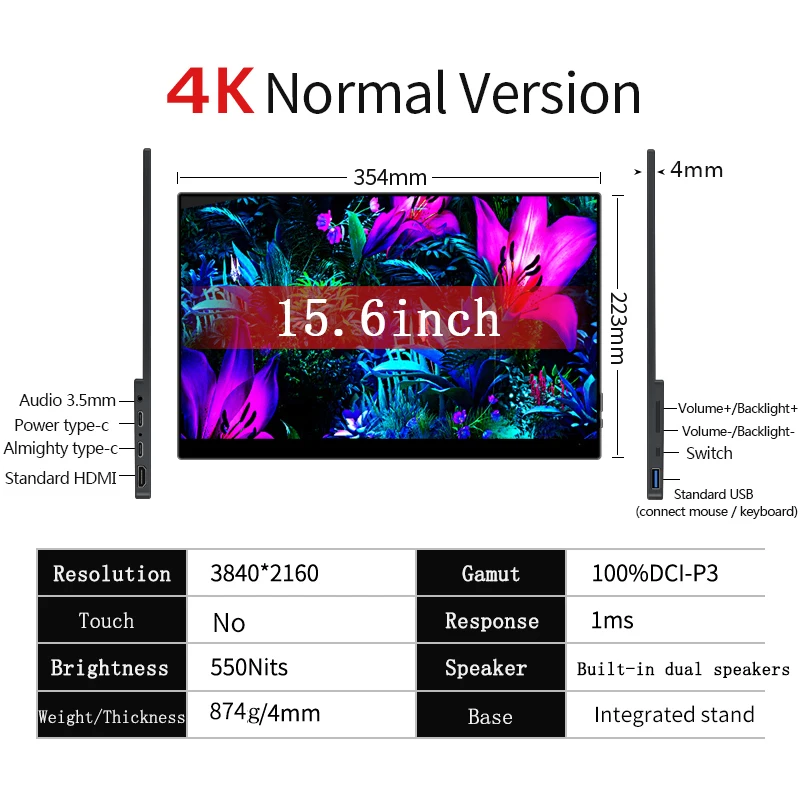 15.6 OLED 4K