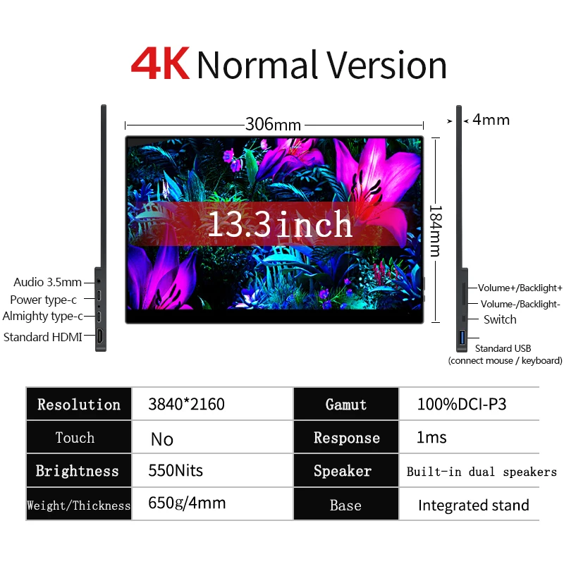 13.3 OLED 4K