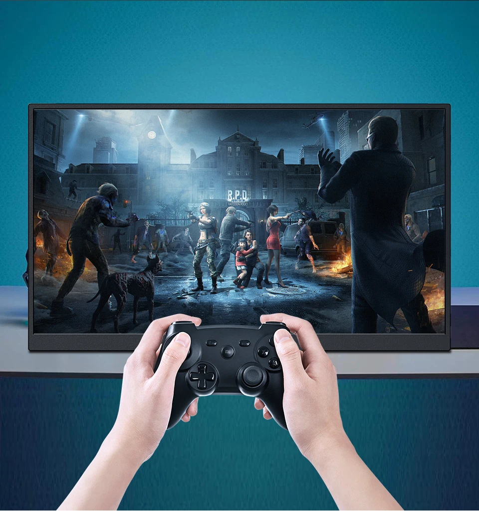 HGFRTEE 15.6inch Portable Monitor FHD-IPS Panel Second Screen for Laptop Gaming Extended Display with Type C HDMI HGFRTEE 15.6inch Portable Monitor FHD-IPS Panel Second Screen for Laptop Gaming Extended Display with Type C HDMI