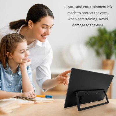 HGFRTEE 15.6inch Portable Monitor FHD-IPS Panel Second Screen for Laptop Gaming Extended Display with Type C HDMI - Image 5