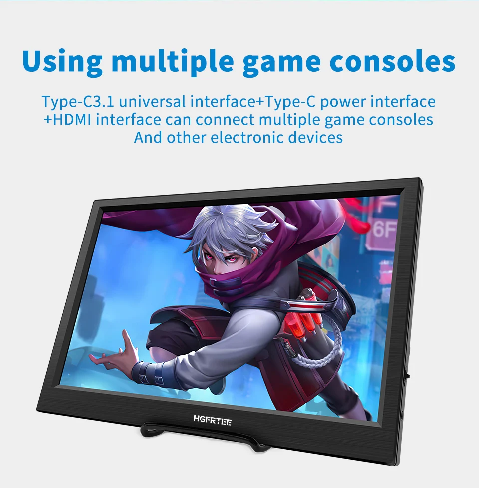 HGFRTEE 11.6inch Portable Monitor Gaming Extended Monitor HDMI-Compatible Laptop second screen For Switch/PS4/Raspberry Pi HGFRTEE 11.6inch Portable Monitor Gaming Extended Monitor HDMI-Compatible Laptop second screen For Switch/PS4/Raspberry Pi