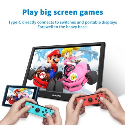 HGFRTEE 11.6inch Portable Monitor Gaming Extended Monitor HDMI-Compatible Laptop second screen For Switch/PS4/Raspberry Pi - Image 3