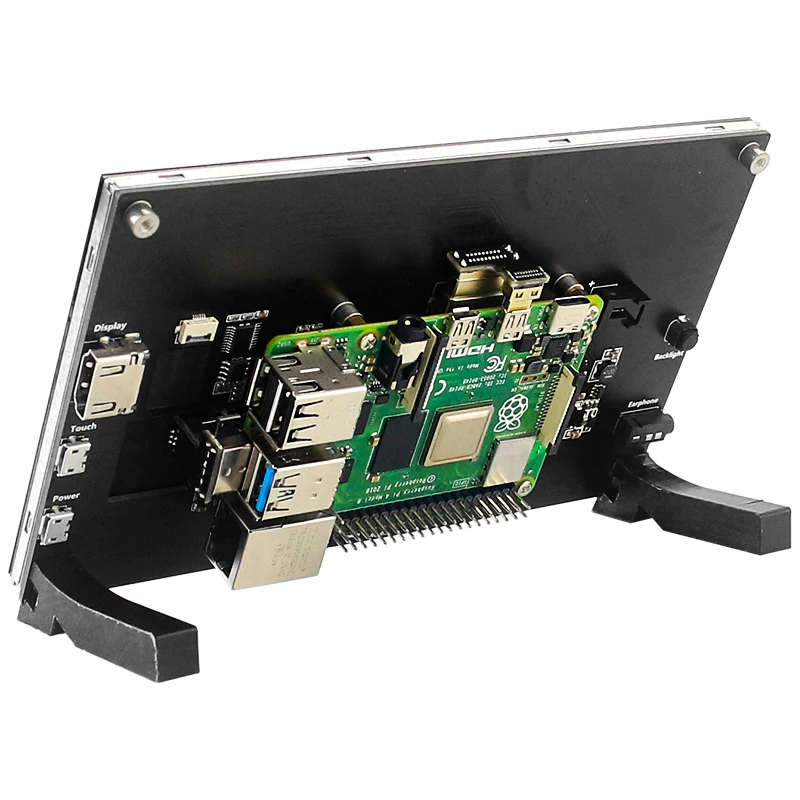 7 Inch Portable Display IPS LCD Capacitive Touch Screen 1024x600 Monitor Optional Speakers for Raspberry Pi 5 4B 3B+ Laptop PC 7 Inch Portable Display IPS LCD Capacitive Touch Screen 1024x600 Monitor Optional Speakers for Raspberry Pi 5 4B 3B+ Laptop PC