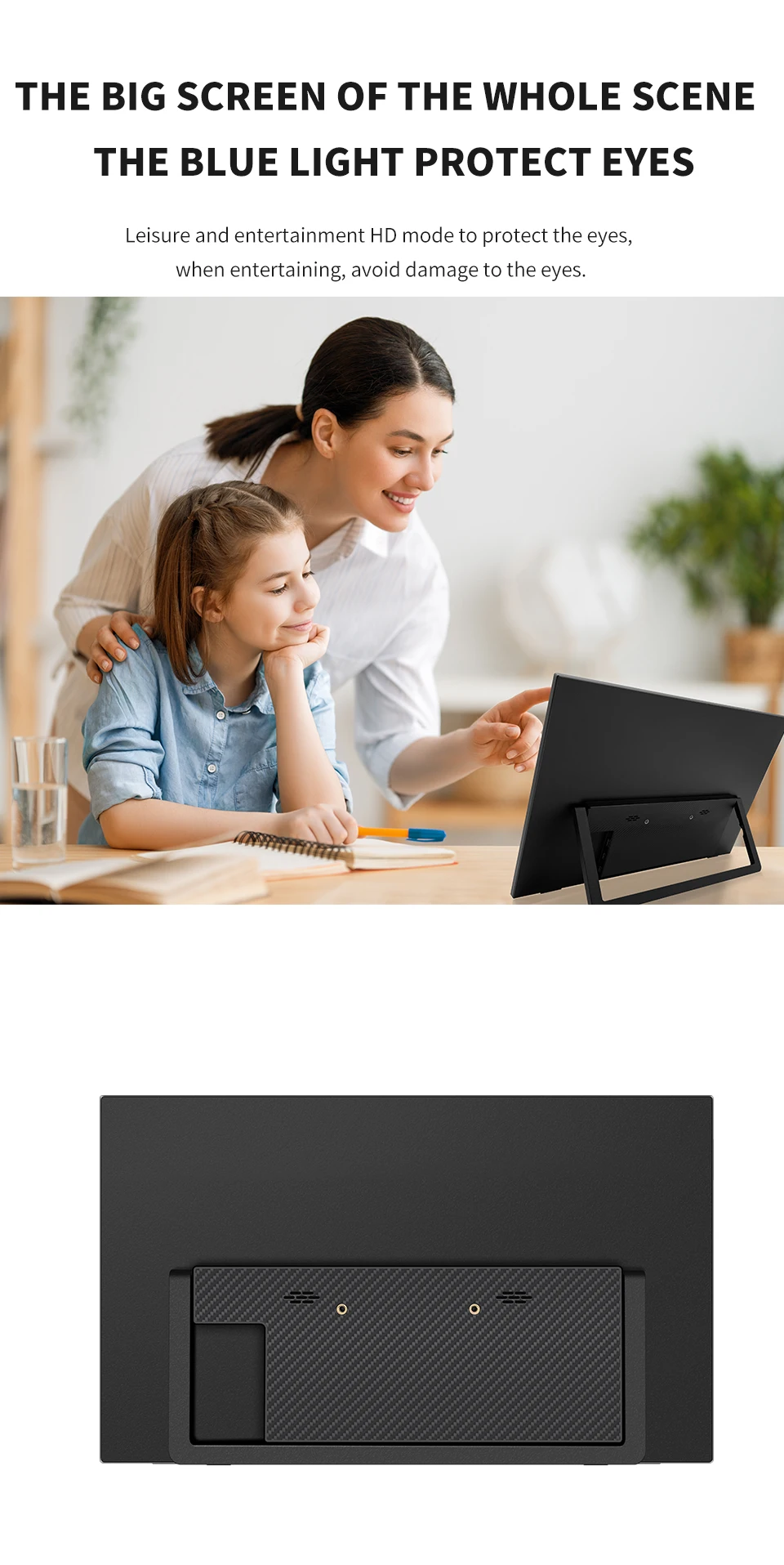 HGFRTEE 15.6 Inch Touch Portable Monitor ADS-IPS 1920*1080P 300cd/m2 Extended Display for Laptop Second Screen XBox PS4/ 5 HGFRTEE 15.6 Inch Touch Portable Monitor ADS-IPS 1920*1080P 300cd/m2 Extended Display for Laptop Second Screen XBox PS4/ 5