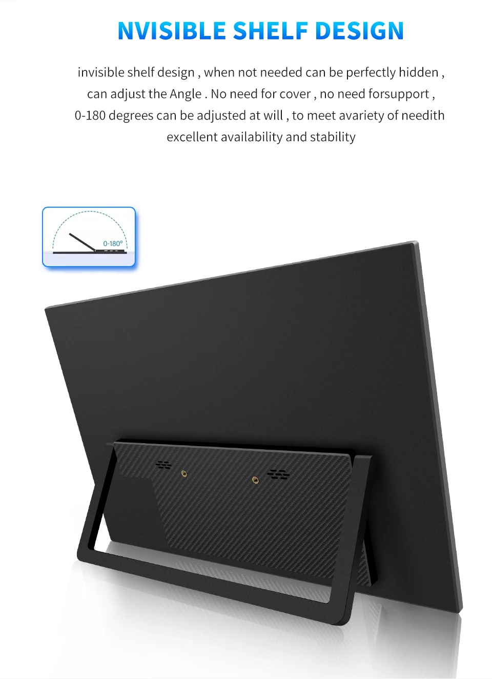 HGFRTEE 15.6 Inch Touch Portable Monitor ADS-IPS 1920*1080P 300cd/m2 Extended Display for Laptop Second Screen XBox PS4/ 5 HGFRTEE 15.6 Inch Touch Portable Monitor ADS-IPS 1920*1080P 300cd/m2 Extended Display for Laptop Second Screen XBox PS4/ 5