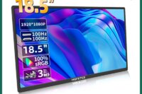 HGFRTEE 18.5inch Portable Monitor 100Hz RGB100% With VESA Hole & Back bracket Laptop Extended Display ADS-IPS HDR Screen