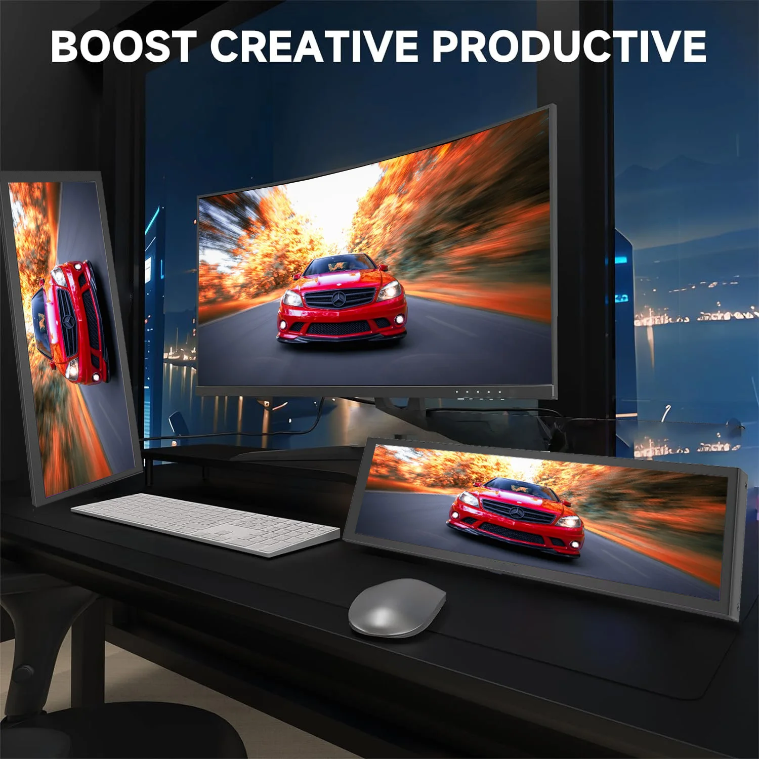 8.8 inch HDMI Touch Long Wide Monitor With Case PC Temperature Display PC Sensor Panel Display Small Extender Monitor 8.8 inch HDMI Touch Long Wide Monitor With Case PC Temperature Display PC Sensor Panel Display Small Extender Monitor