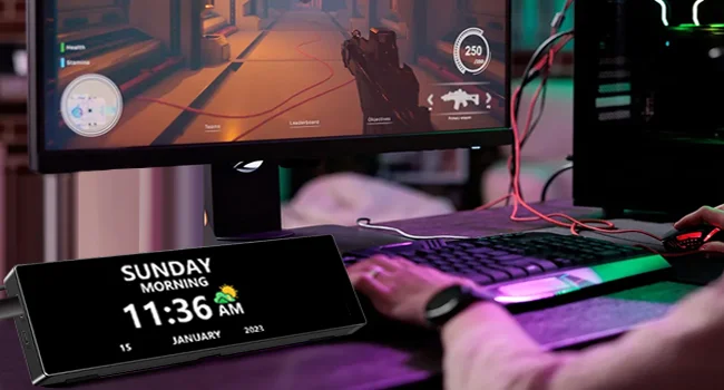 8.8 inch HDMI Touch Long Wide Monitor With Case PC Temperature Display PC Sensor Panel Display Small Extender Monitor 8.8 inch HDMI Touch Long Wide Monitor With Case PC Temperature Display PC Sensor Panel Display Small Extender Monitor
