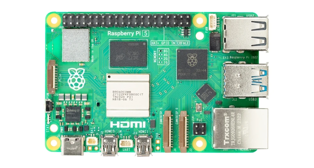Raspberry Pi5 2GB Laptop, Raspberry pi 5 MIni PC Computer,2.4GHz 64-bit Quad-core Arm Cortex-A76, Bluetooth5.0,BLE Wireless