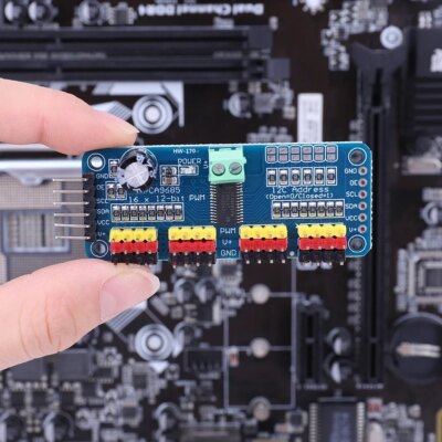 1-10PCS PCA9685 Robot Controller IIC Interface 16 Channel 12-Bit PWM Servo Motor Driver Board for Arduino Robot/ Raspberry Pi - Image 2