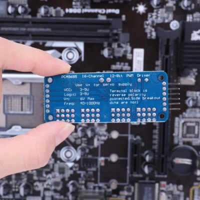 1-10PCS PCA9685 Robot Controller IIC Interface 16 Channel 12-Bit PWM Servo Motor Driver Board for Arduino Robot/ Raspberry Pi - Image 3
