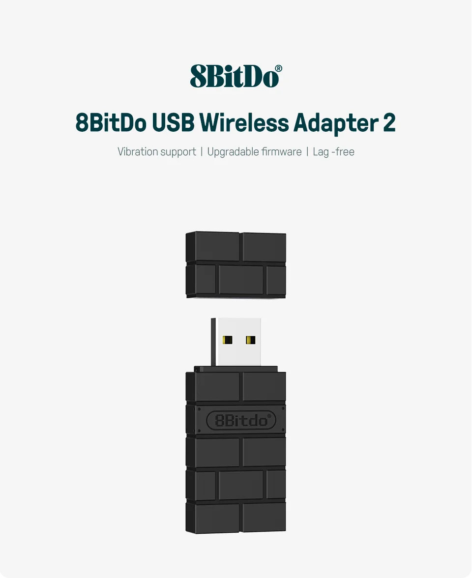 8BitDo USB Wireless Bluetooth Adapter 2 for Nintendo Switch PS3 PS5 Xbox JoyCon Controller Windows Mac Raspberry Pi 8BitDo USB Wireless Bluetooth Adapter 2 for Nintendo Switch PS3 PS5 Xbox JoyCon Controller Windows Mac Raspberry Pi
