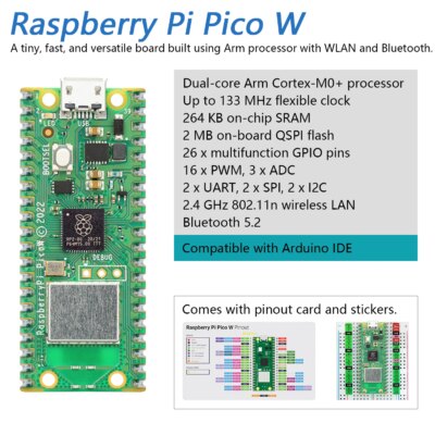 Freenove Ultimate Starter Kit for Raspberry Pi Pico 1 2 W, 767-Page Tutorial, 220 Items, 119 Projects, Python C Java Code - Image 3