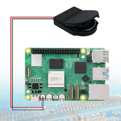1-10x For Raspberry Pi 5 RTC Battery Box Real Time Clock Holder with Battery/without Battery RTC Clock Battery Kit for RPI 5 Pi5 - Image 2