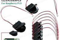 1-10x For Raspberry Pi 5 RTC Battery Box Real Time Clock Holder with Battery/without Battery RTC Clock Battery Kit for RPI 5 Pi5