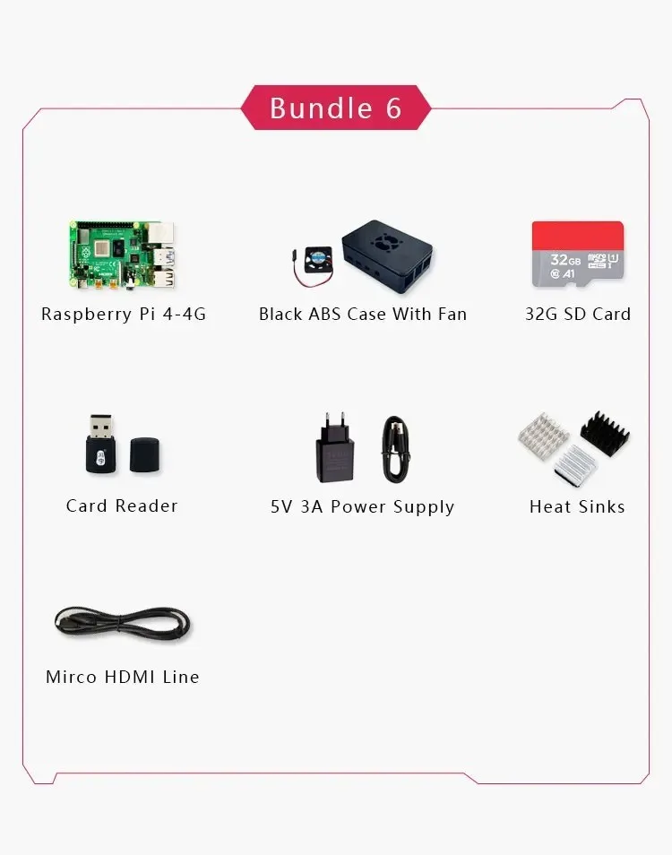 Official Original Raspberry Pi 4 Model B Dev Board Kit RAM 2G 4G 8G 4 Core CPU 1.5Ghz 3 Speeder Than Pi 3B+ Official Original Raspberry Pi 4 Model B Dev Board Kit RAM 2G 4G 8G 4 Core CPU 1.5Ghz 3 Speeder Than Pi 3B+