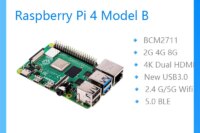 Official Original Raspberry Pi 4 Model B Dev Board Kit RAM 2G 4G 8G 4 Core CPU 1.5Ghz 3 Speeder Than Pi 3B+