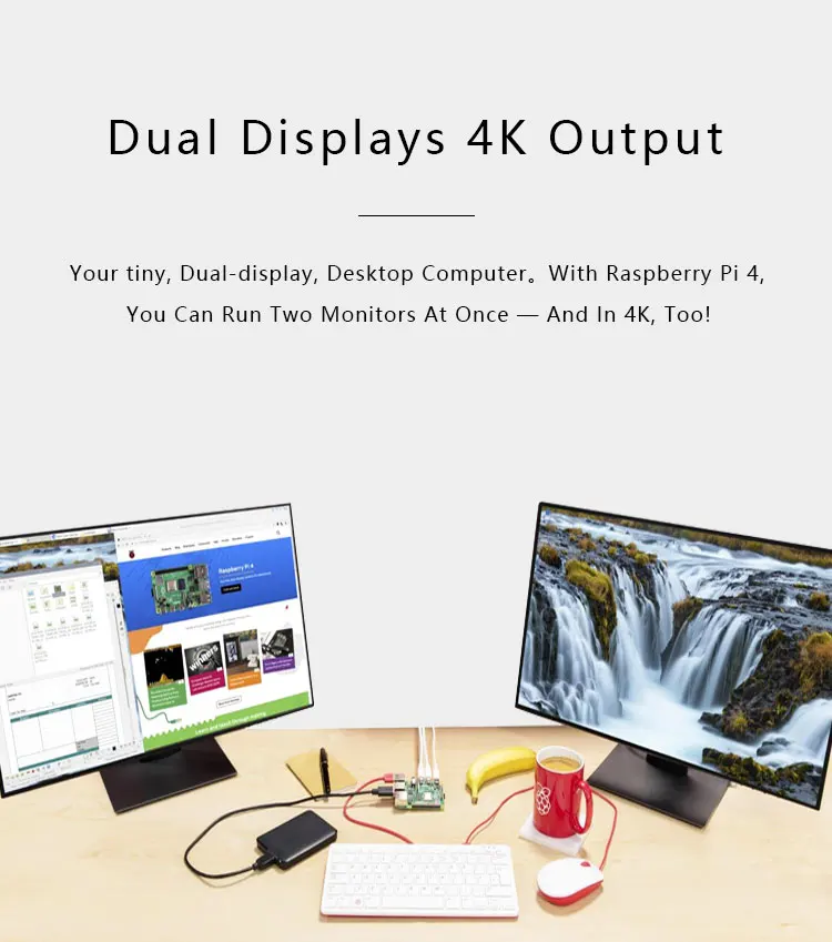 Official Original Raspberry Pi 4 Model B Dev Board Kit RAM 2G 4G 8G 4 Core CPU 1.5Ghz 3 Speeder Than Pi 3B+ Official Original Raspberry Pi 4 Model B Dev Board Kit RAM 2G 4G 8G 4 Core CPU 1.5Ghz 3 Speeder Than Pi 3B+