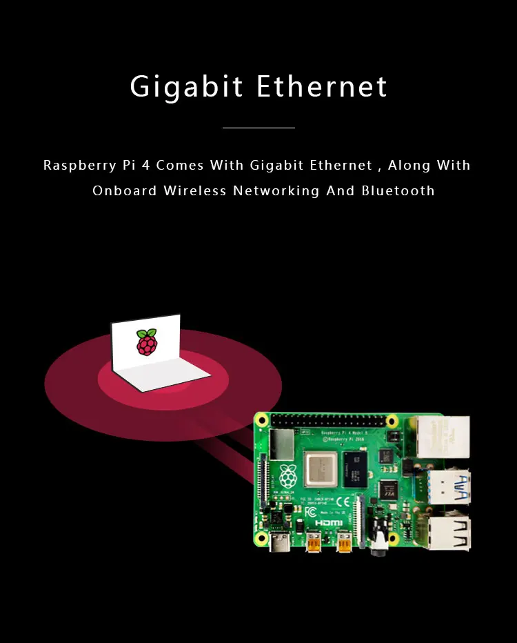 Official Original Raspberry Pi 4 Model B Dev Board Kit RAM 2G 4G 8G 4 Core CPU 1.5Ghz 3 Speeder Than Pi 3B+ Official Original Raspberry Pi 4 Model B Dev Board Kit RAM 2G 4G 8G 4 Core CPU 1.5Ghz 3 Speeder Than Pi 3B+