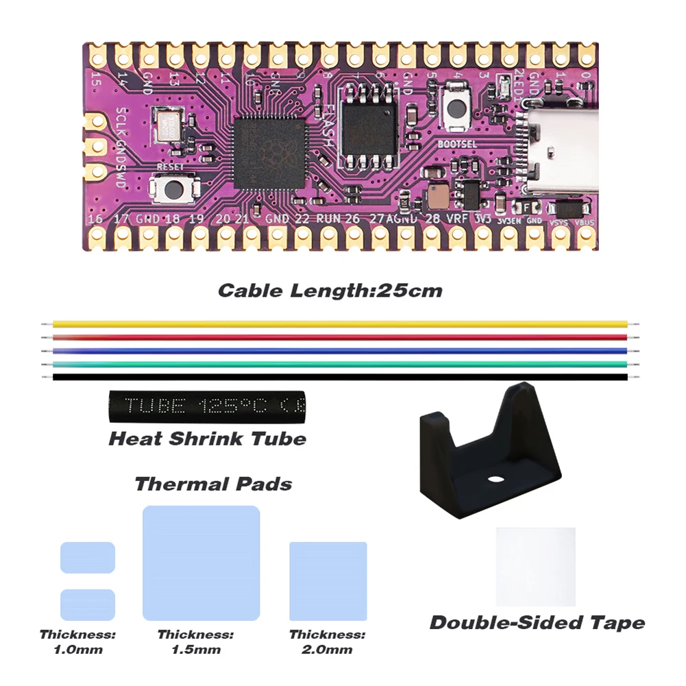 For Raspberry Pi Pico Board Picoboot IPL Replacement Modchip and SD2SP2 Adapter Card Reader For Nintendo GameCube Game Console