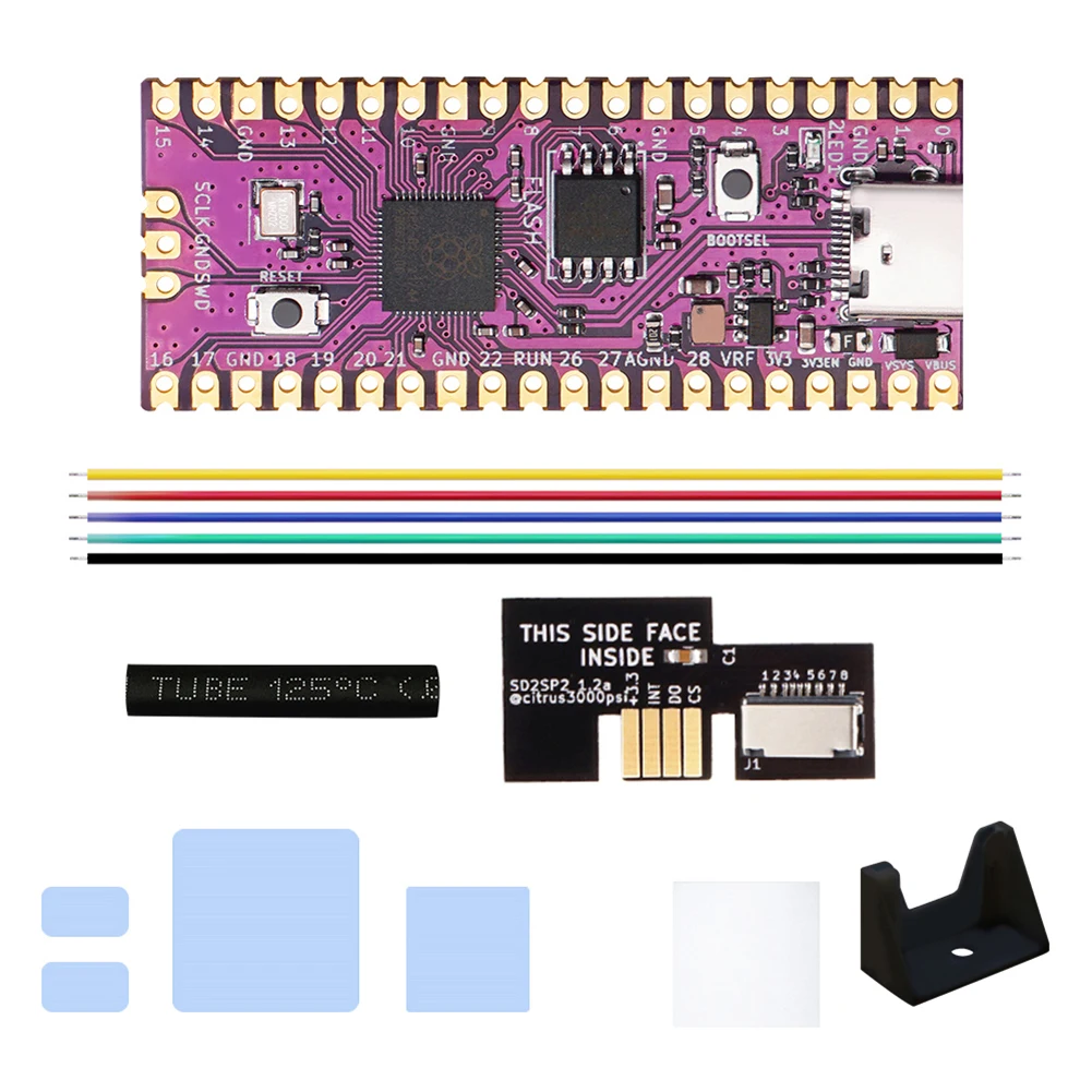 For Raspberry Pi Pico Board Picoboot IPL Replacement Modchip and SD2SP2 Adapter Card Reader For Nintendo GameCube Game Console