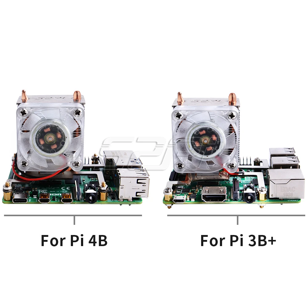 52Pi Raspberry Pi 4 ICE Tower RGB Cooling Fan Copper Tube Cooler Optional Acrylic Case Power Supply for Pi 4B 3B+ 3B 52Pi Raspberry Pi 4 ICE Tower RGB Cooling Fan Copper Tube Cooler Optional Acrylic Case Power Supply for Pi 4B 3B+ 3B