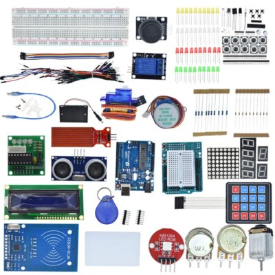 Starter Kit for Arduino Uno R3 - Uno R3 Breadboard and holder Step Motor / Servo /1602 LCD / jumper Wire/ UNO R3 - Image 4