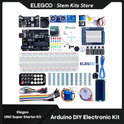 ELEGOO UNO Project Super Starter Kit with Tutorial and UNO R3 Compatible with Arduino IDE DIY Electronic Kit