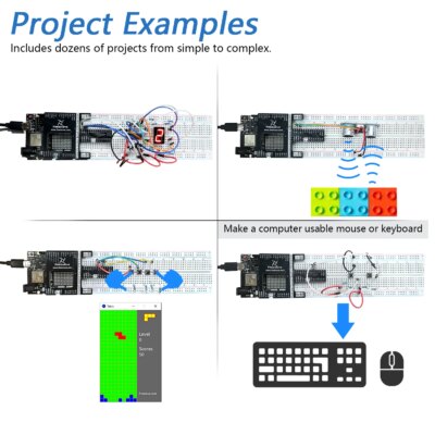 Freenove Super Starter Kit for Arduino UNO R4 V5 WiFi Mini, Arm Cortex-M4, 305-Page Detailed Tutorial, 172 Items, 60 Projects - Image 4