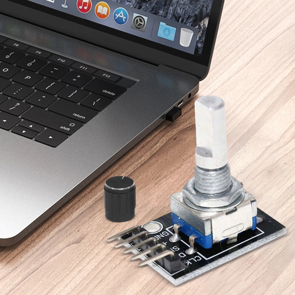 1-10PCS 360 Degree Rotary Encoder Module KY-040 Brick Sensor Development Board with Knob Cap Potentiometer KIT DIY for Arduino