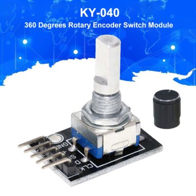 1-10PCS 360 Degree Rotary Encoder Module KY-040 Brick Sensor Development Board with Knob Cap Potentiometer KIT DIY for Arduino - Image 6