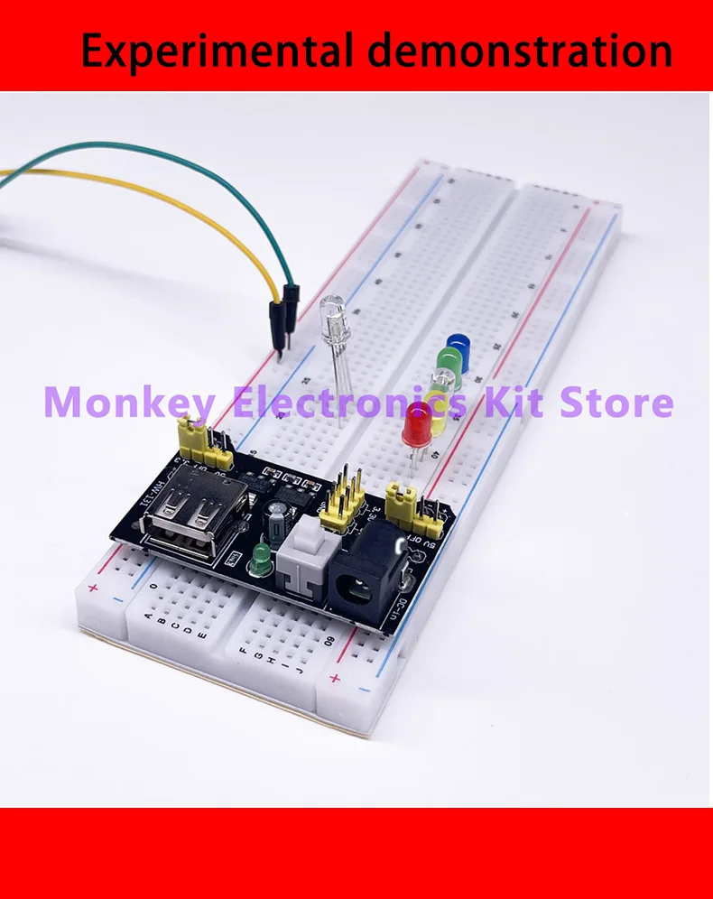 830-bread board resistance potentiometer jumper LED electronic kit is suitable for  R3 compatible arduino Getting started kit