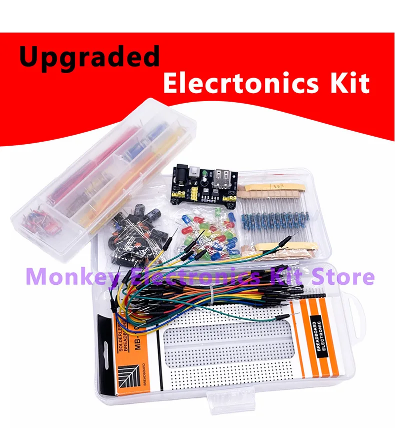830-bread board resistance potentiometer jumper LED electronic kit is suitable for  R3 compatible arduino Getting started kit