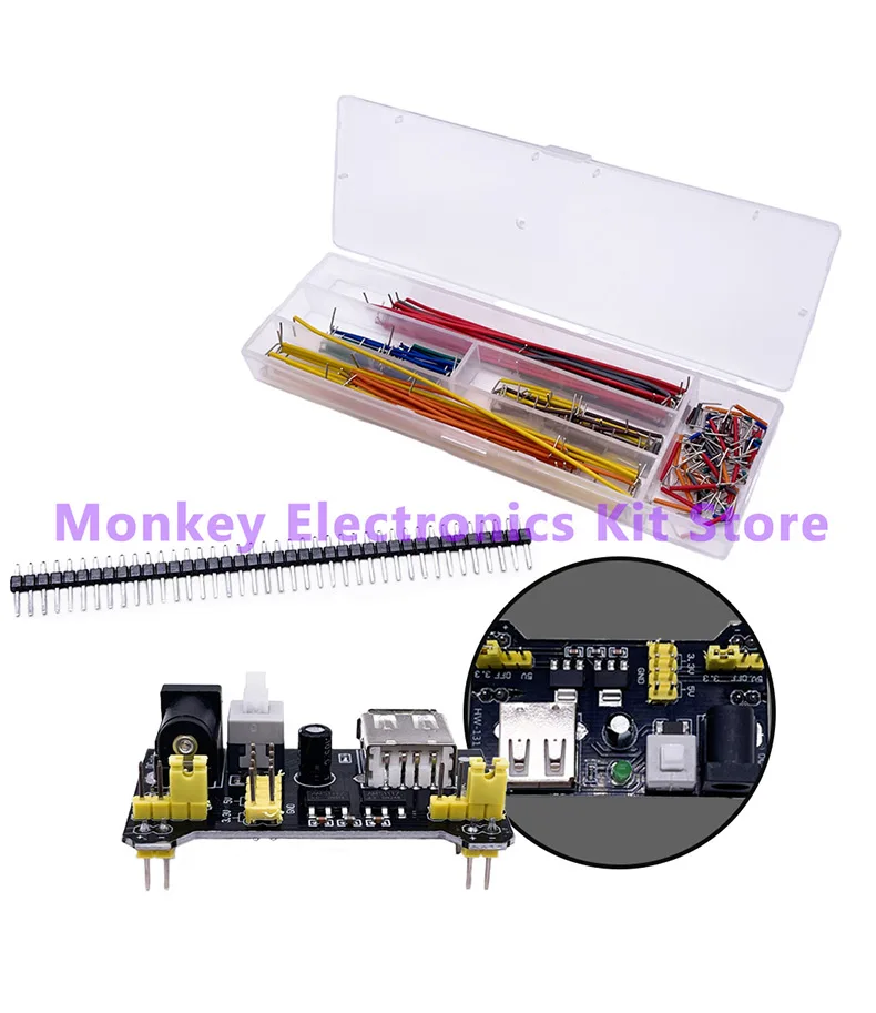 830-bread board resistance potentiometer jumper LED electronic kit is suitable for  R3 compatible arduino Getting started kit