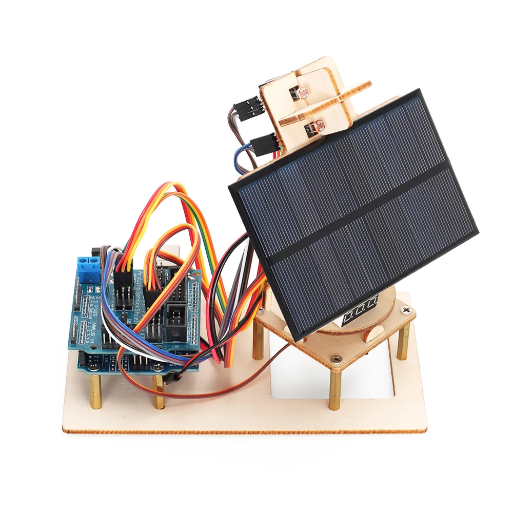 Starter Kit For Arduino Programming Solar Traceker Best Selling DIY Electronics kit STEM School Education Full Version Set +Code