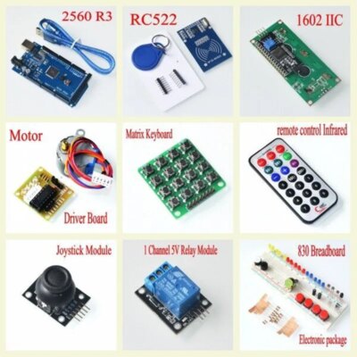 mega 2560 r3 starter kit motor servo RFID Ultrasonic Ranging relay LCD for arduino - Image 2