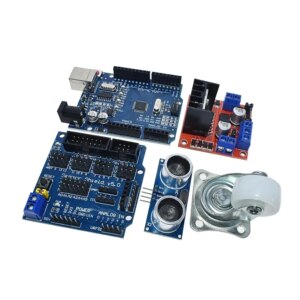 New Avoidance tracking Motor Smart Robot Car Chassis Kit Speed Encoder Battery Box 2WD Ultrasonic module For Arduino kit - Image 3