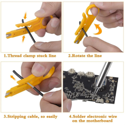 220V 60W Soldering Iron Kit Adjustable Temperature 15 in 1 Tool Set With Soldering Iron EU Plug - Image 5