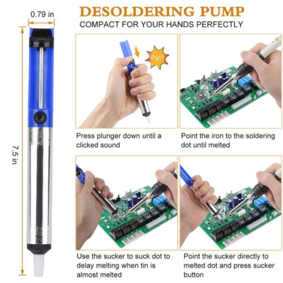 220V 60W Soldering Iron Kit Adjustable Temperature 15 in 1 Tool Set With Soldering Iron EU Plug - Image 4