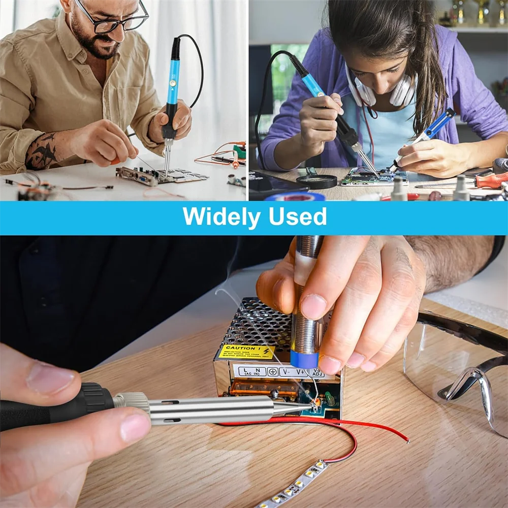 220V 60W Soldering Iron Kit Adjustable Temperature 15 in 1 Tool Set With Soldering Iron EU Plug 220V 60W Soldering Iron Kit Adjustable Temperature 15 in 1 Tool Set With Soldering Iron EU Plug