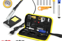 220V 60W Soldering Iron Kit Adjustable Temperature 15 in 1 Tool Set With Soldering Iron EU Plug