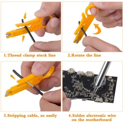 JCD Adjustable Temperature LCD Soldering iron kit 110V 220V 80W Solder welding tools soldering tips wire Desoldering Pump Heater - Image 6