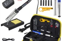 JCD Adjustable Temperature LCD Soldering iron kit 110V 220V 80W Solder welding tools soldering tips wire Desoldering Pump Heater