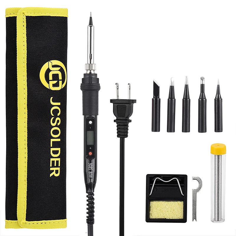 JCD Adjustable Temperature LCD Soldering iron kit 110V 220V 80W Solder welding tools soldering tips wire Desoldering Pump Heater JCD Adjustable Temperature LCD Soldering iron kit 110V 220V 80W Solder welding tools soldering tips wire Desoldering Pump Heater