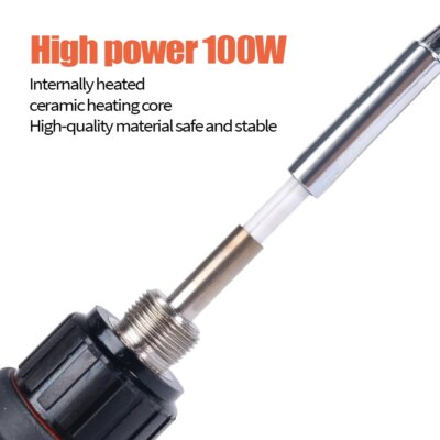 Silverflo Electric soldering iron Kit Set 100W LCD Digital Display Adjustable Temperature Soldering Iron 220V/110V Welding Tools - Image 5