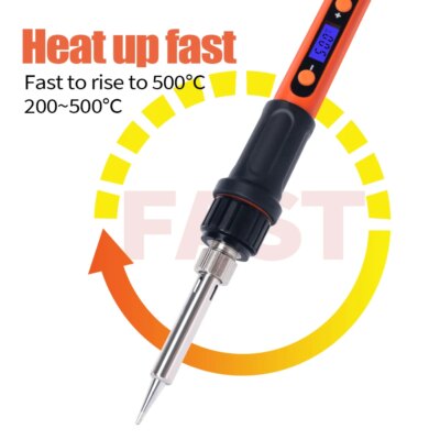 Silverflo Electric soldering iron Kit Set 100W LCD Digital Display Adjustable Temperature Soldering Iron 220V/110V Welding Tools - Image 3