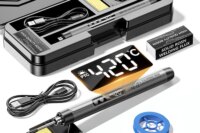 USB Electric Soldering Iron Kit LED Digital Mini Cordless Adjustable Temperature 300-450℃ Smart 1000mAh Iron Welding Solder Tool