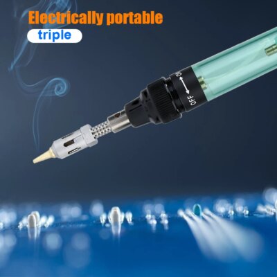 Wireless Gas Blow Torch Soldering Solder Iron Cordless Butane Tip Tool Welding Pen Burner Welding Soldering Kit - Image 4